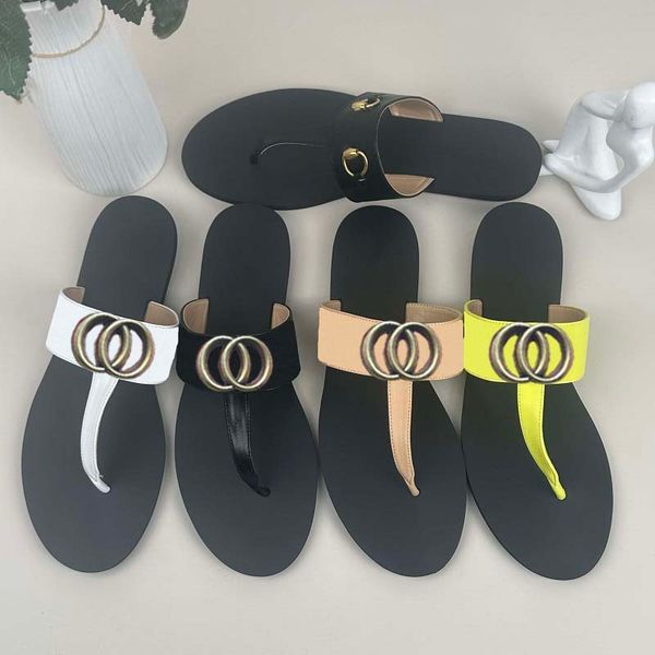 

With Box Designer Slides Women's Thong Sandals Slipper Flip Flop Fashion Slipper Letters Pattern Stripes Rubber Bottom Buckle Green Red Summer Beach Casual Shoes, #9