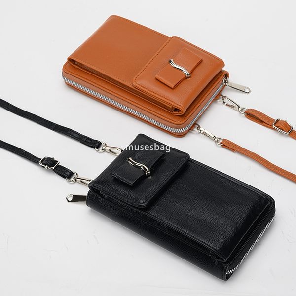 

High end and stylish women trendy lightweight and fashionable small packaging practical and multifunctional phone bag for storing change crossbody carrying, Black