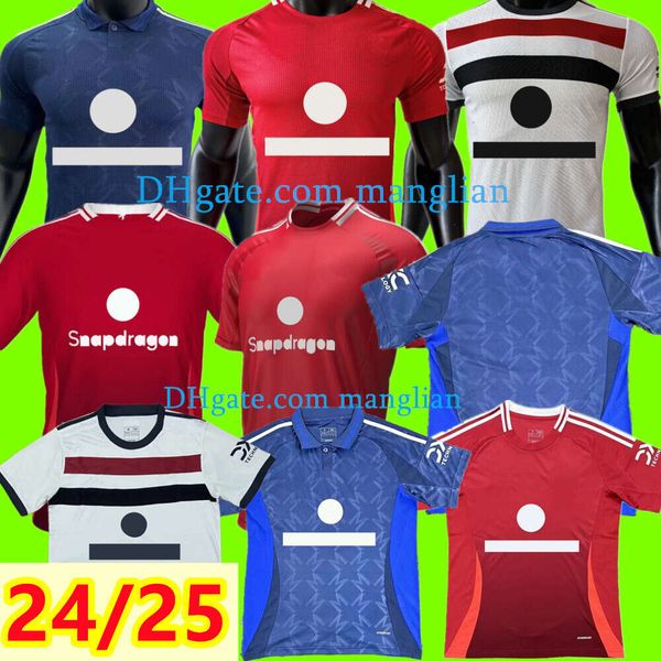

24 25 New season jerseys MOUNT soccer jerseys ANTONY MARTINEZ RASHFORD CASEMIRO 2025 football shirt fans player MARTIAL B. FERNANDES men kids kit Fan jersey, 24/25 home kids set