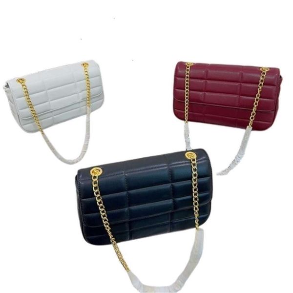 

designer bag 2023 Designer Bag Shoulder Bags Soft Leather Plaid 3 Color Handbag Metal Chain Collect Crossbody Adjustable Chain Womens Elegant Luxury Classic D, 2_color