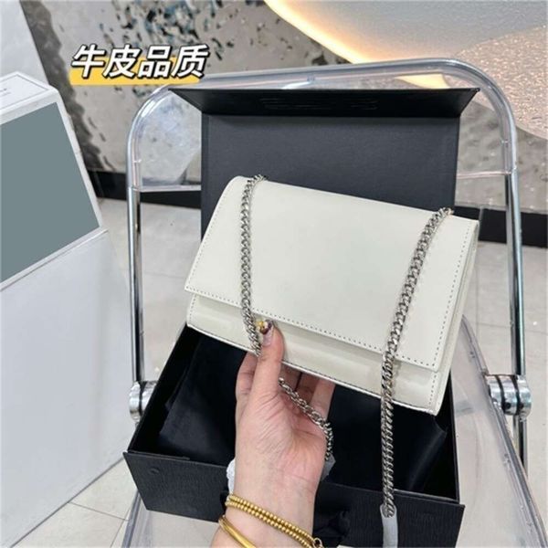 

designer bag Luxury Messenger Chain Bags Designer Bag Clamshell Box 2 Color Fashion Bags Seam Leather Ladies Metal Black Adjustable Handbag Middle Underarm Pa, 221.5x15cm