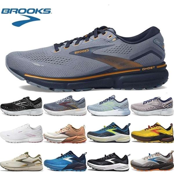 

designer brooks running shoes Brooks Cascadia 16 orange green yellow bule black mens womens comfortable Breathable mens trainers sports sneakers outdoor, Brown