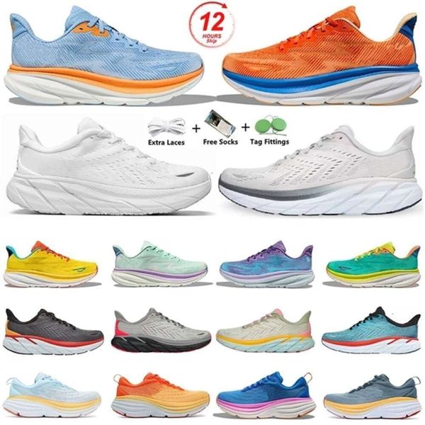 

hokashoes Bondi Clifton 9 Cliftons Casual Shoes Harbor Mist Black White Carbon X 2 Free People Designer Athletic Bondis 8 Mens Women Trainers Sports
