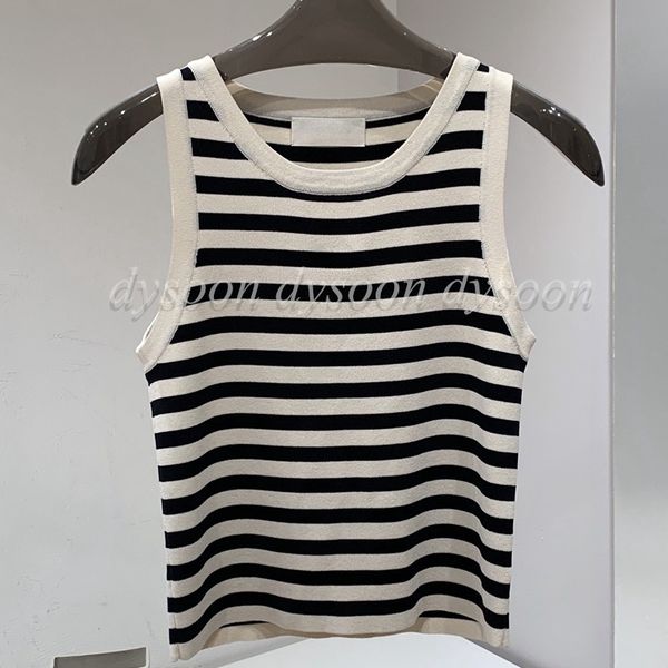 

Women Tank Top Size SML Black White Stripe Style Fashion Vests Female Tops 27899