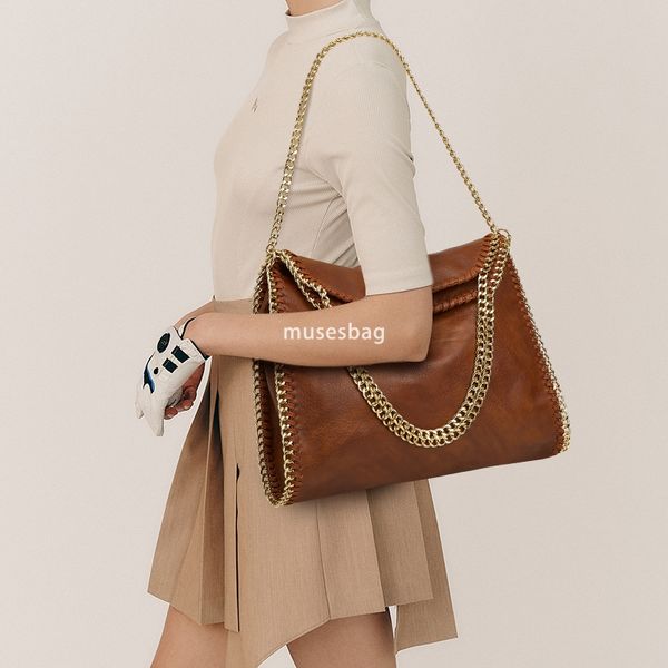 

High end and high-quality women's bags new spring and summer European and American fashion chain bags simple ZA folding women's bags hand-held women's shoulder bags, Black