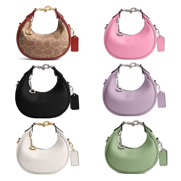 

Designer Bag Tote Woman Handbag Leather Dumpling Clutch Bags Crossbody Crescent Pochette Wallet Brand Hobo Shoulder Bag Top Quality Jonie Mini Saddle Armpit, White