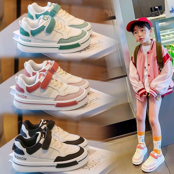 

2024 Spring/Autumn Kids' Soft Sole Casual - Breathable Little White Shoes for Boys and Girls, Brown