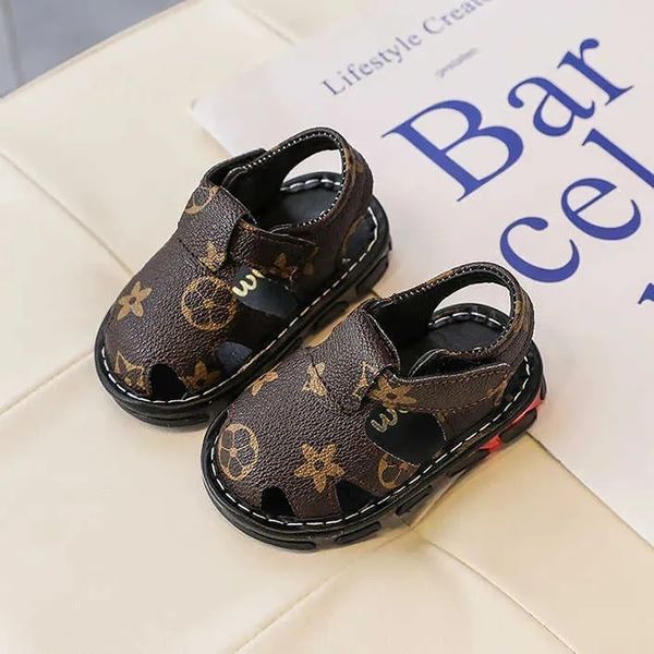 

Summer Boys Girls Kids Sandals Baby Styles Toddler Slippers Non Slip Soft Sole Walking Shoes Bottom Children Designer 6bf0, Brown