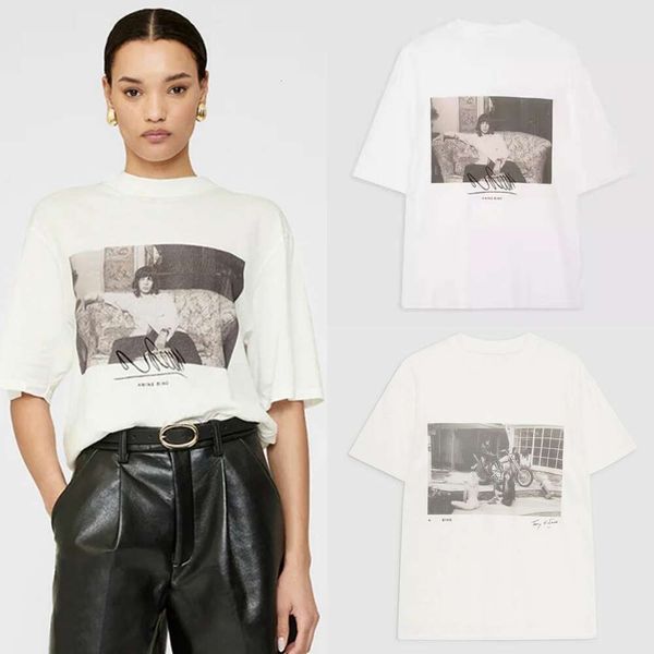 

24ss anime Bing Designer Cotton T shirt tn New Front Digital Print Letter Patter Loose Summer Pullover Tees Anine Women Casual Short Sleeved Polos T-shirt Fashion Tops, Leopard print