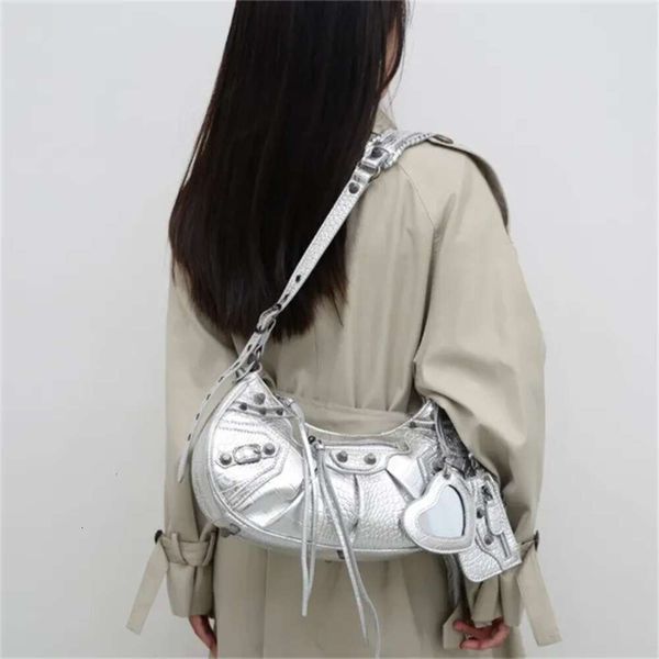 

designer bag Crocodile Shoulder Bags Motorcycle Bag Punk Crossbody Dumplings allitator Leather Womens Hobo bags Luxury Purse handbags famous brand mes, Crocodile pattern big size black