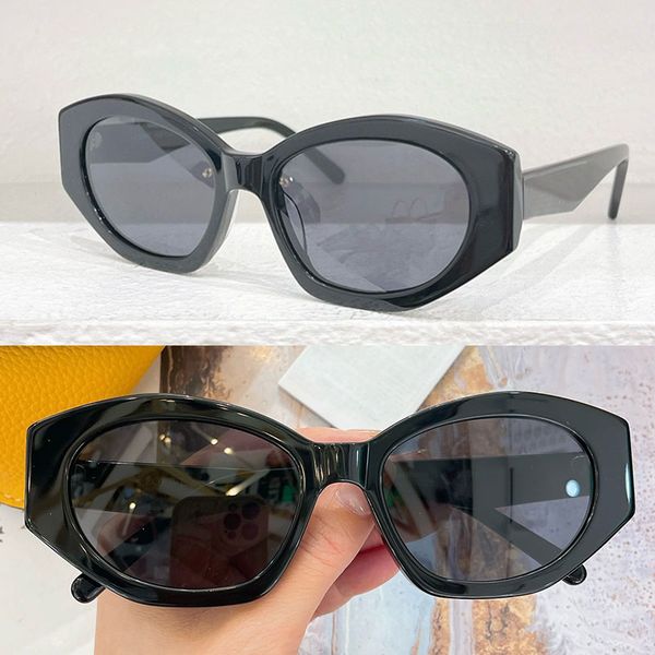 

Cat eye tortoiseshell print acetate sunglassesLW401006 Womens designer casual sunglasses 100% UV protection acetate frame glasses leg band letter logo design