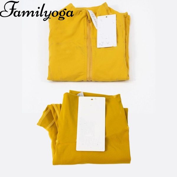 

Women Yellow Yoga Set Gym set 2pcs Jacket and leggings Yoga Jacket Workout Elastic Waist leggings Fitness quick dry fitness Activewear Sweatshirt Zip up Sportwear, Pink