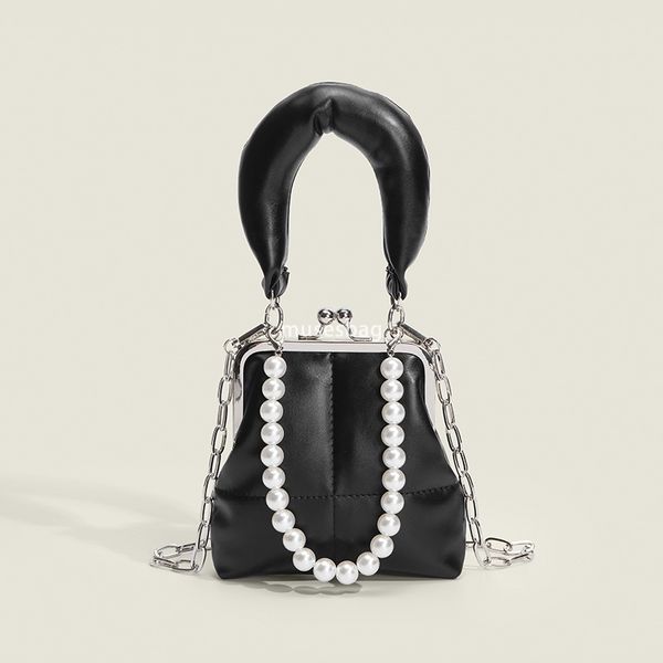 

Daily wear urban minimalist women handbag women new crossbody handbag Korean niche design gold clip chain shoulder bag, Blue