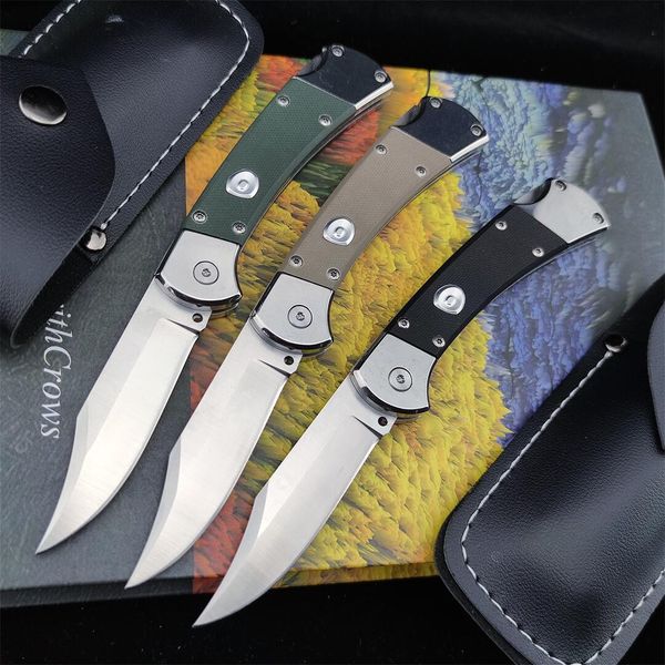 

Classic 112 JUFULE Real AUTO Folding Knife 440c Steel Blade G10 Handles Outdoor Camp Pocket Knives 110/112 EDC Tools