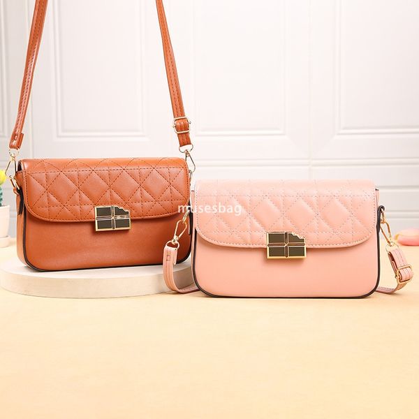

Fashion women designer high-end multifunctional trendy bag new mobile phone bag cross-border embroidered large capacity crossbody small bag shoulder bag, Coffee