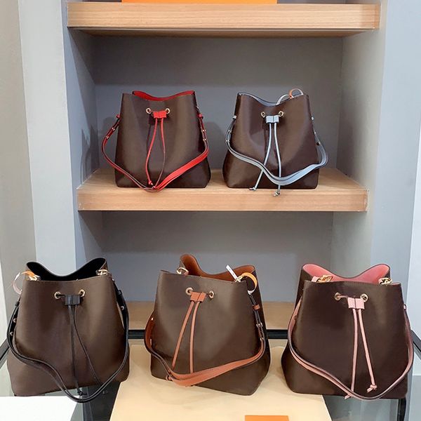 

10A Designer Women NEONOE Bucket Shoulder bags Handbag Purse Crossbody Bag Handbags Tote high quality hot Drawstring Dhgate bag 2024 totes, Peach