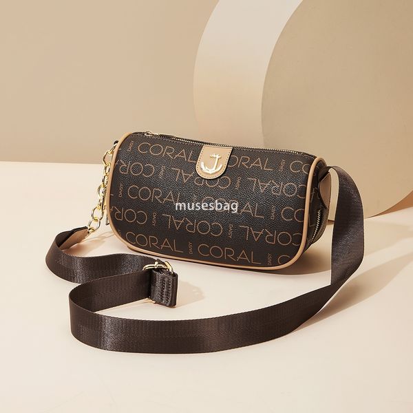 

New European and American retro dumpling shaped bag versatile large capacity single shoulder crossbody bag mobile phone bag commuting women bag vintage bag, Coffee