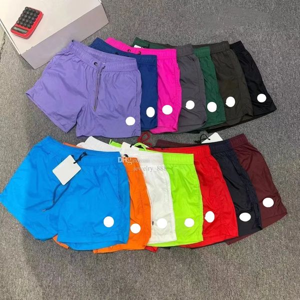 

designer French mens men s short sport summer women swim shorts trend pure breathable brand Beach pants asian size S-3XL 16 Colors new style, Lightyellow