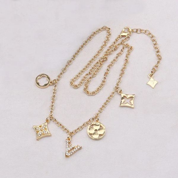 

Jewlery Designer for Women love necklace tennis chain moissanite chain gold necklace women accessories clover rope chain choker custom pendant not fade Christmas