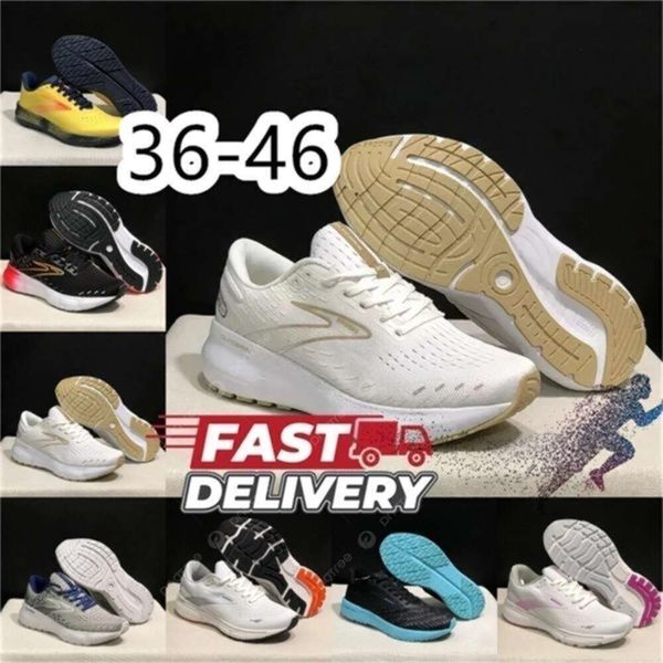 

2024 Designer shoes Brooks Running Shoes Women Ghost Triple Black White Grey Yellow Orange Trainers Glycerin, Red