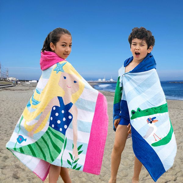 

Beach towel, European and American style, ultra-fine fiber, suitable for children to wear Blanket, Style 4