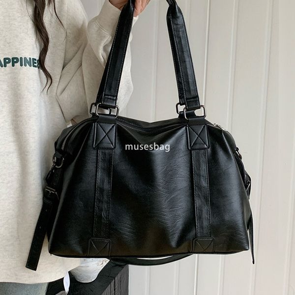 

Chaoku Handheld Travel Bag Women's New Korean Leisure Tote Large Capacity Crossbody Bag Luggage Bag Large Capacity Handbag, White