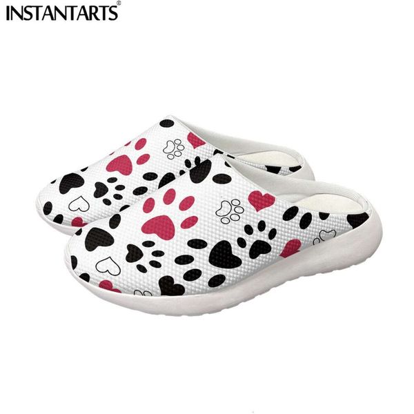 

INSTANTARTS Kawaii Dog Paw Pattern Girls Slipper Cartoon Corgi Walking Shoes for Women Men Casual Spring/Autumn Chaussures Femme, Ysff1142ca