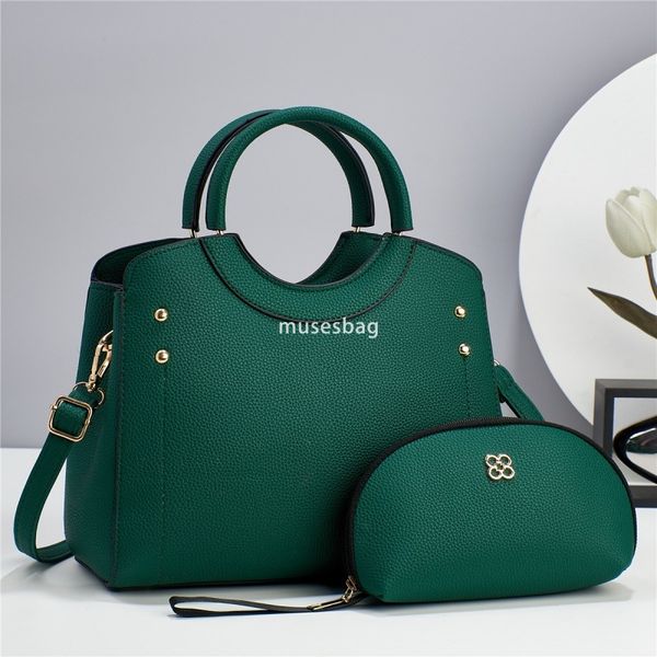 

Designer Women High Quality Quantum Mother Bag Korean Style Atmosphere Two Piece Set Practical Litchi Pattern Large Capacity Single Shoulder Crossbody Handbag, Yellow