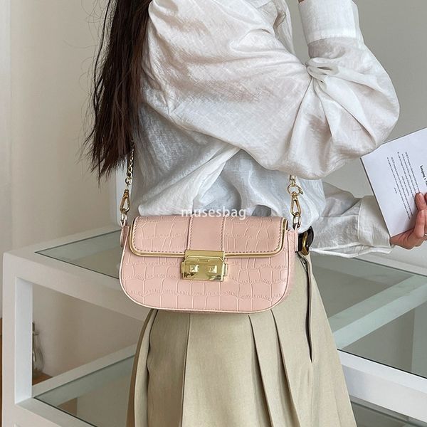 

Original minimalist temperament small square bag versatile small bag new summer texture underarm bag single shoulder crossbody bag, Black