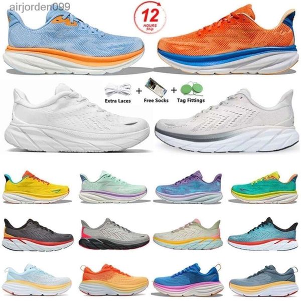 

Bondi Clifton 9 Cliftons Casual Shoes Harbor Mist Black White Carbon X 2 Free People Designer Athletic Bondis 8 Mens Women Trainers Sports, Blue