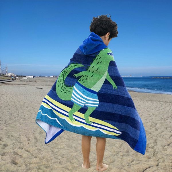 

Beach towel, European and American style, ultra-fine fiber, children can wear polyester cotton absorbent quick drying hood, bath towel cape Blanket, Style 13