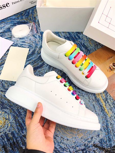 

Authentic Suede Patent Leather Oversized Ivory Outdoor Shoes Men Women Candy Scarpe Shock Pink Platform Sports Sneakers With Original Box Dust Bag 35-46, White