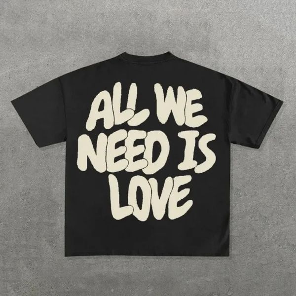 

Streetwear Y2k T Shirt Mens Haruku Hip Hop Graphic Print Oversized Cotton Round Neck TShirt Gothic Short Sleeve Tops Ins 240619, 3_color