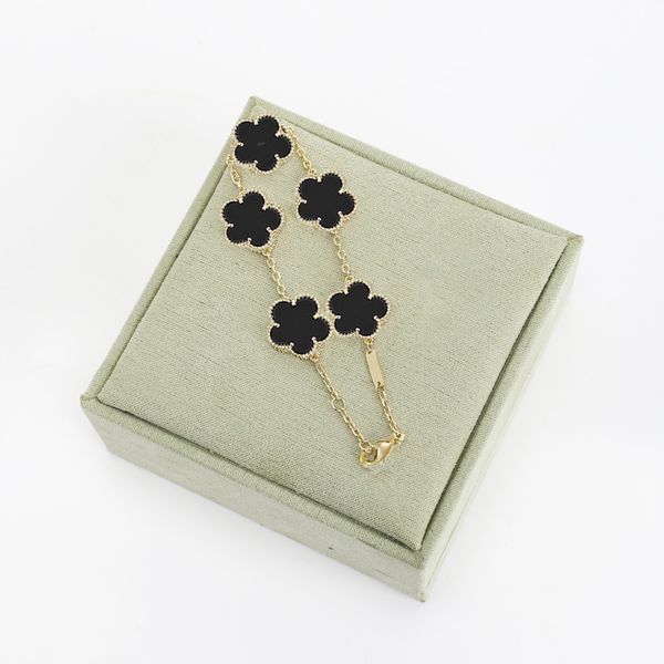 

fashion clover bracelet luxury jewelry designer for woman rose silver plated shell women gold chain men designer Clover jewelry Party gifts