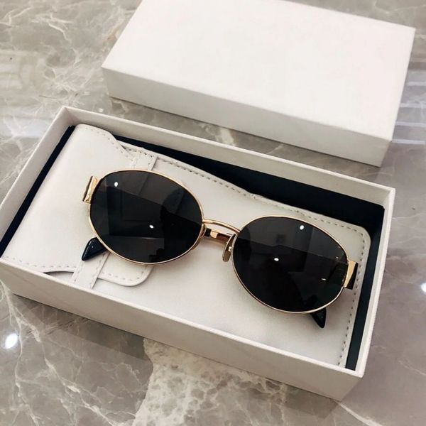 

Designer sunglasses sunglasses for women luxury oval sunglasses high quality original tape box uv protection sunglasses beach party sunglasses classic trend