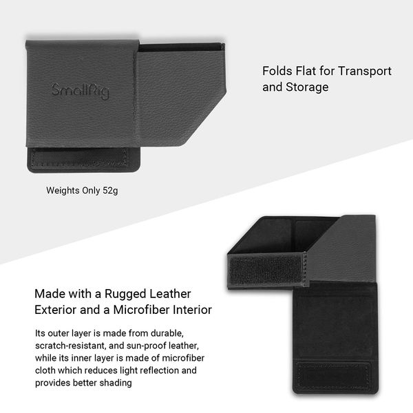 smallrig sunhood for sony a7 iv a7s iii a7c zv1f zve10 fx3 camera rig screen hood for shoot video accessory 3206