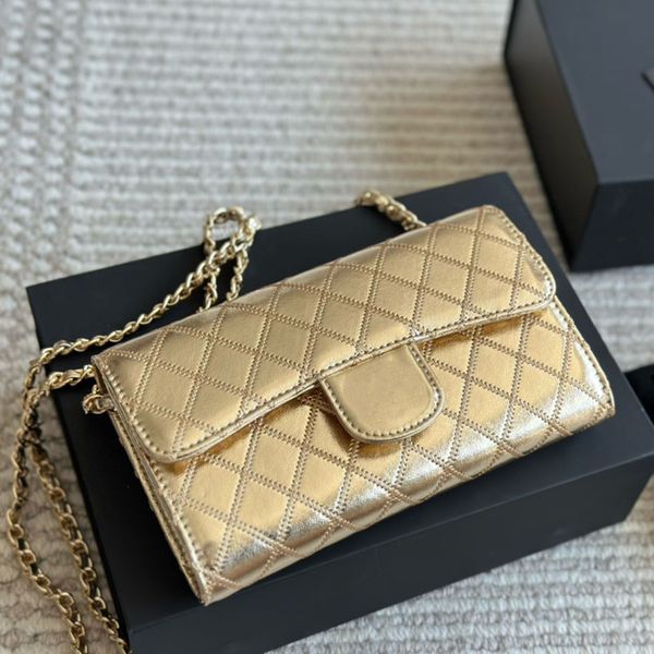 

Designer Wallets Leather Wallet Classic card holder Cowhide Handbags Classic Clutch Bags Luxurys Purse Card Women Ccredit card slot Coin slot Fortune Bag 19cm, Silver