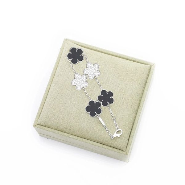 

Clover Bracelet For Men and Women Luxury Designer jewelry Four Leaf Bracelets Gold Silver Plate Agate Diamond Fashion Charm Chain Wedding