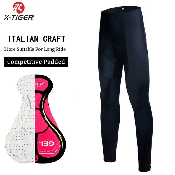 xtiger cycling pants spring and autumn coolmax all black 5d gel pad professional mtb lycra