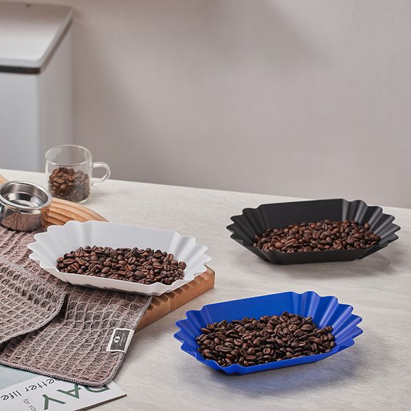 Coffee Beans Dish Coffee Beans Plate For Coffee Beans Display Dish Display Plate Picking Tray Black Cold-resistant Plastic