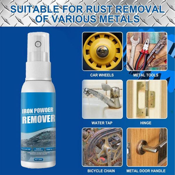 Car Rust Reformer Spray Multi Purpose Rust Remover Spray 30ml Rust Converter Automotive Anti Rust Spray For Various Metals
