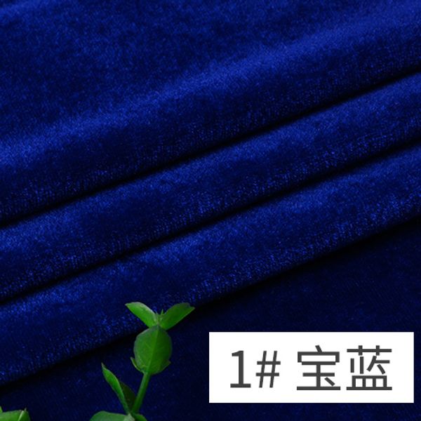 100*160cm Velvet Fabrics By the Meters For Tablecloth Wedding Background Fabric Per Meter DIY Decorative Cloth Wine Red Blue
