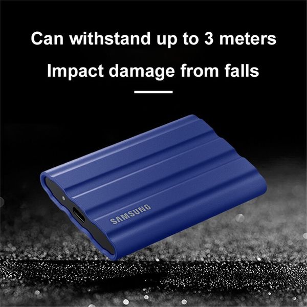 Samsung T7 Shield Portable SSD 1TB 2TB 4TB High Speed External Disk Hard Drive Solid State Disk Compatible for Laptop Desktop