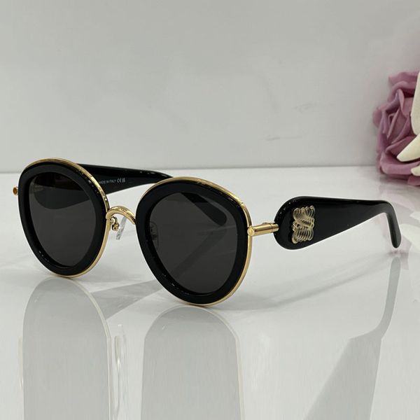 

Luxury Womens designer sunglasses LW40130 retro eyewear brand oval frame acetate popular UV400 protective sunglasses for Womens casual sunglasses