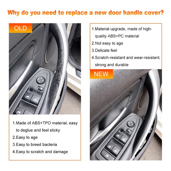 

Interior Car Door Armrest Handle Cover Trim For BMW 3 Series F30 F31 F34 F80 F83 F32 F33 F36 320i 320li 328i 328li 335i 335li F0 F1 F4 F8 F2 F F6 20i 20li 28i 28li 5i 5li