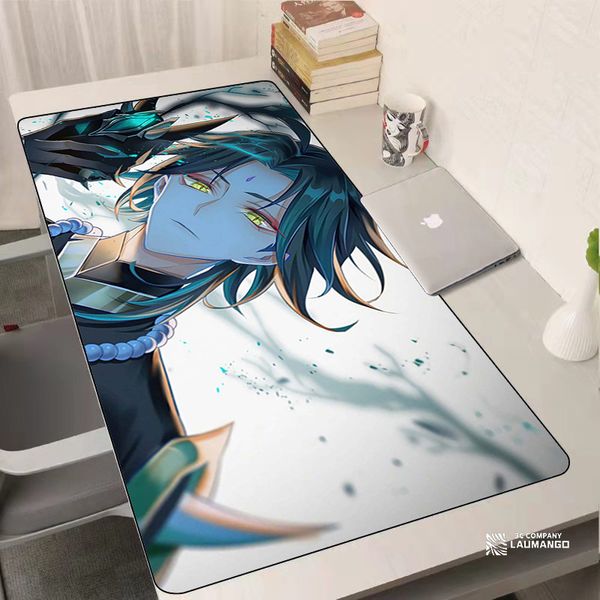 Genshin Impact Mouse Pad Large Pc Gamer Cabinet Keyboard Table Mats Anime Xiao Desk Mat Computer Gaming Accessories Mousepad Xxl