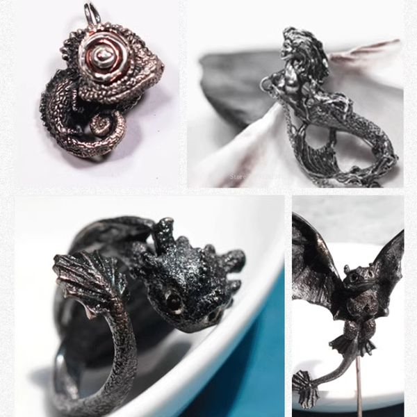 999 Sterling Silver Clay Jewelry Making Material Bag Diy Handmade Creative Modeling Ring/necklace Pendant Full Set of Materials
