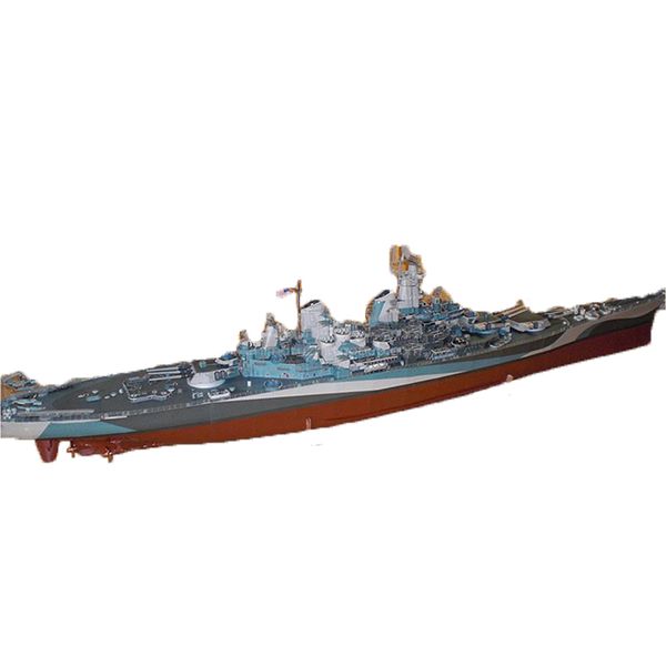 

Missouri 1:280 USS Paper Model Warship Handmade 3D Paper Model Kit Handmade Toy DIY Puzzles Military Fans Gift Military Model