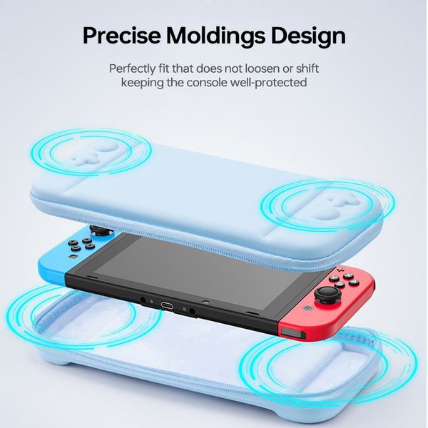 EVA Carrying Case For Nintendo Switch OLED Protective Case Storage Bag Cover For Switch OLED Console Travel Portable Pouch