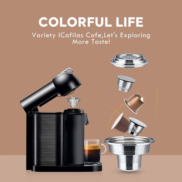 Reusable Coffee Adapter for Original Nespresso CapsuleFor Vertuoline Coffee Pods Convert Nespresso Vertuo Holder Replacement 3d6f3